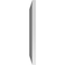 Ekena Millwork Vertical Surface Mount PVC Gable Vent: Non-Functional, w/ 3-1/2"W x 1"P Standard Frame, 12"W x 18"H GVPVE12X1801SN - alternate 3